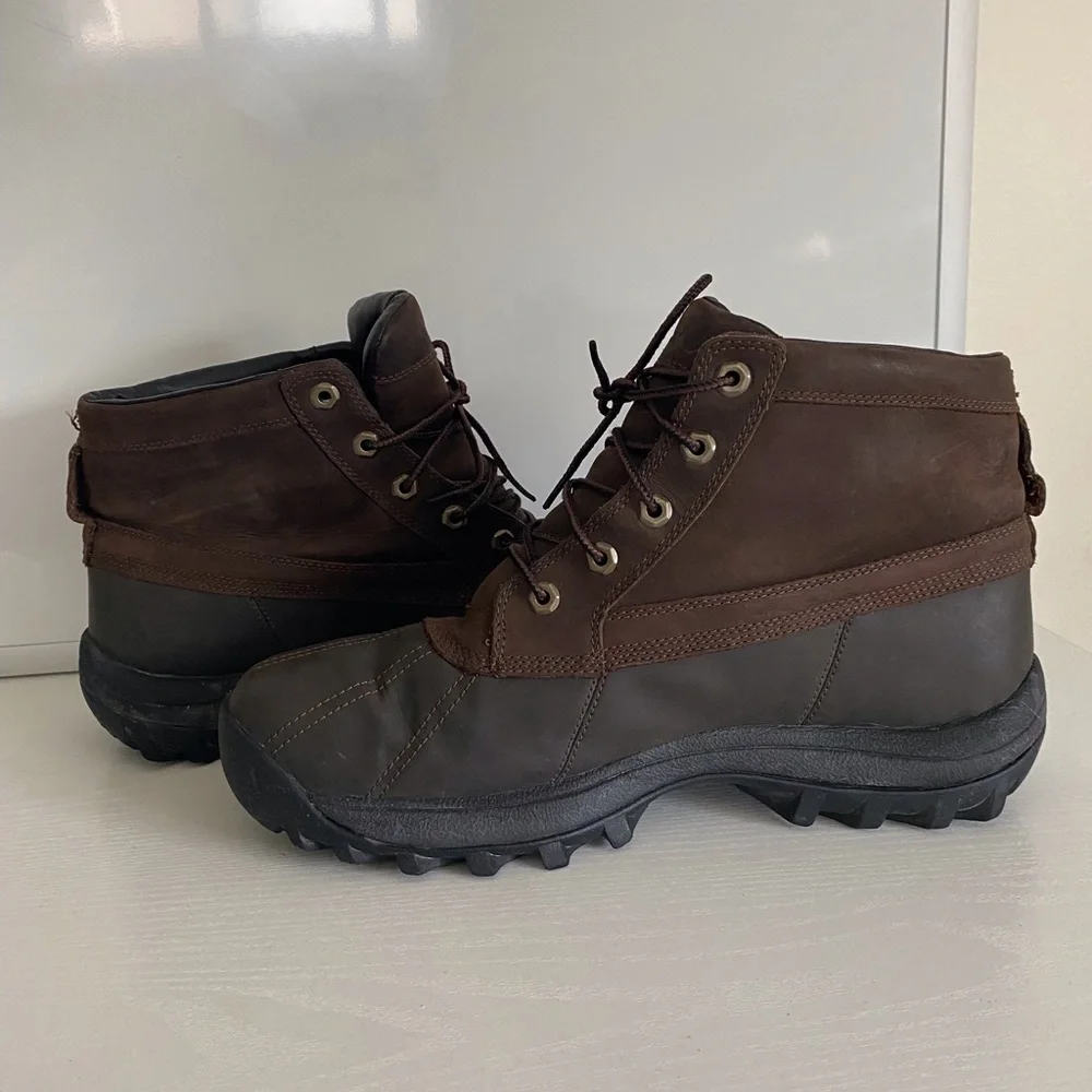 Timberland Brown Leather Rain & Snow Boots